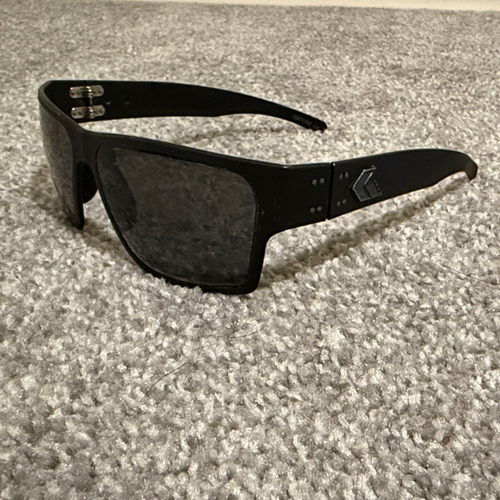 Gatorz Delta Sunglasses, Matte Black Blackout Frame, Smoked Lens